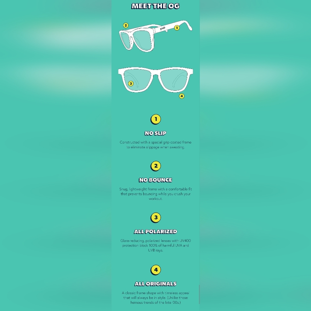 Goodr Limited Edition sunglasses Hanukkah Matata: It Means All Kosher This item - Picture 13 of 13